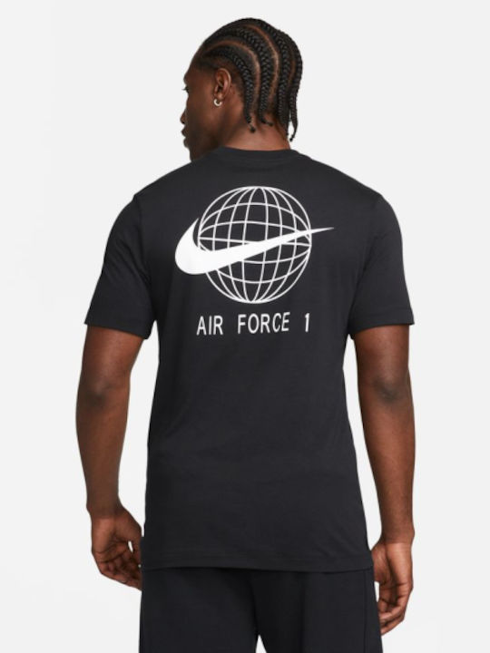 Nike Air Force 1 Herren T-Shirt Kurzarm Schwarz