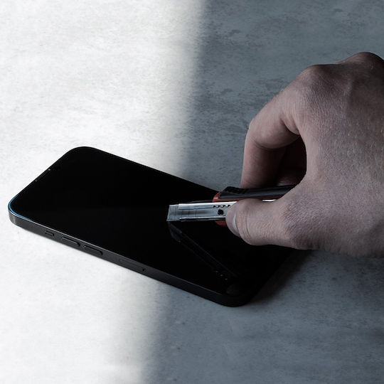 Crong 7D Nano Flexible 0.3mm Full Face Tempered Glass Μαύρο (Galaxy M52)