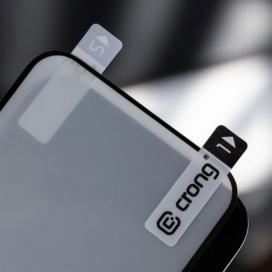 Crong 7D Nano Flexible 0.3mm Full Face Tempered Glass Μαύρο (Galaxy M52)