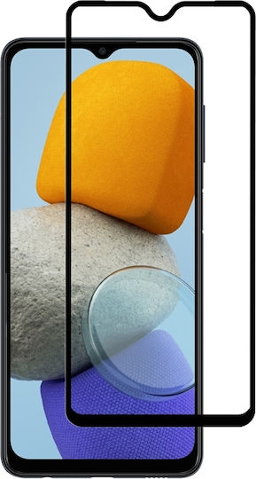 Crong 7D Nano Flexible 0.3mm Full Face Tempered Glass Μαύρο (Galaxy M23)