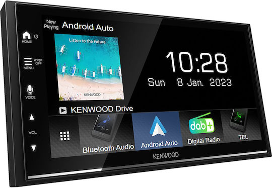 Kenwood Car Audio System 2DIN (Bluetooth/USB/WiFi/GPS/Apple-Carplay/Android-Auto) with Touch Screen 6.8"