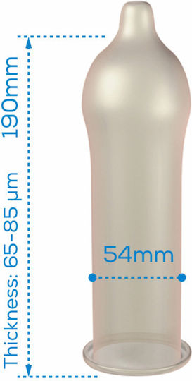 Pasante Προφυλακτικά Regular 3τμχ 54mm Natural