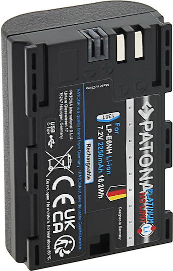 Patona Camera Battery Platinum LP-E6NH Lithium Ion (Li-Ion) 2250mAh Compatible with Canon