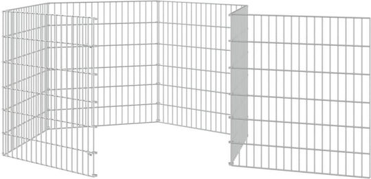 vidaXL 171573 Metal Cage for Rabbits 54x54x60cm