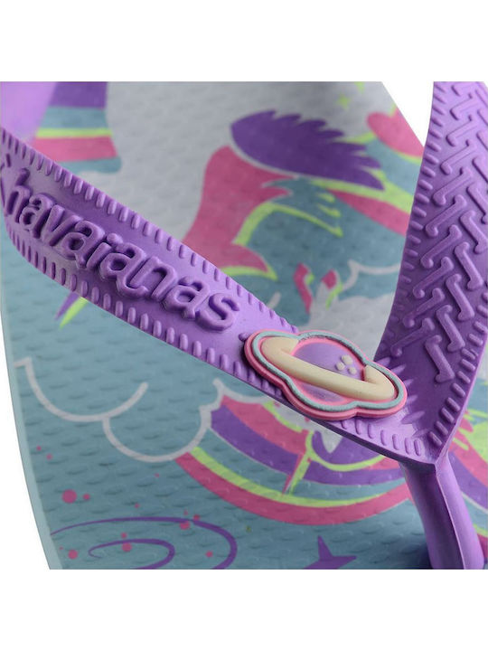Șlapi pentru copii Flip Flops Violet Fantasy