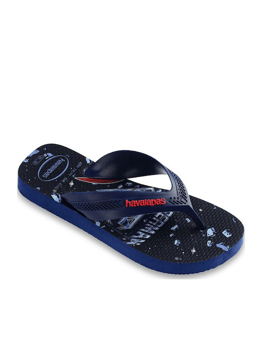 Kids' Flip Flops Navy Blue Max Herois