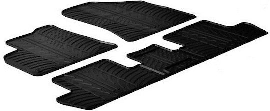 Lampa Set of Front and Rear Mats 4pcs for Peugeot 3008 / 5008 Black