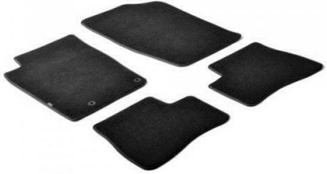 Lampa Set of Front and Rear Mats 4pcs for Peugeot 206 2009-2013 Black