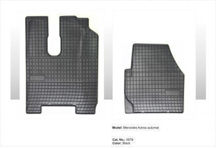 Frogum Front Mats 2pcs for Mercedes-Benz Actros Black