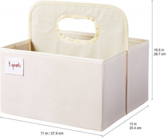 3 Sprouts Coș De Depozitare Pentru Camera De Copii Elephant Roz