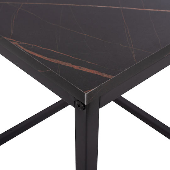 Quadratisches Zigon Grelay Holz Marmor 2 Stück M45xB45xH50cm