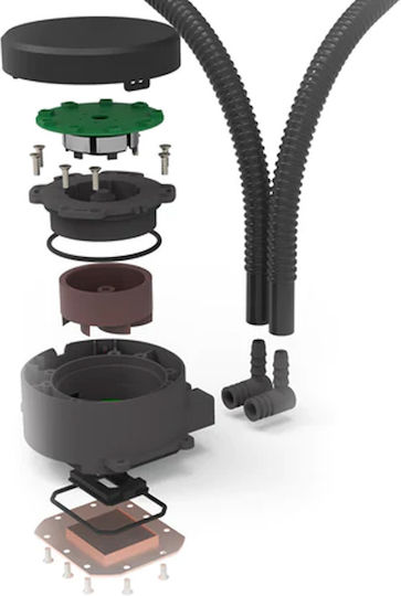 CW-3000 Effect X Wasserkühlsysteme AIO CPU mit 2 Lüfterabmessung 120mm und ARGB Beleuchtung
