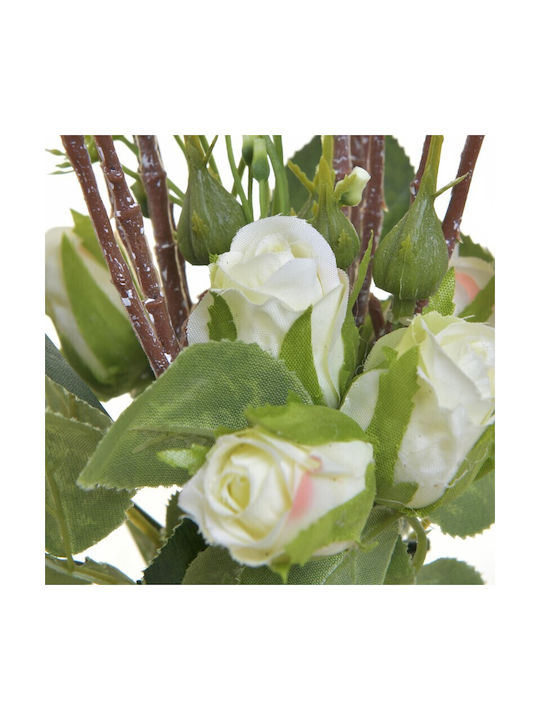 Inart Buchet din Flori Artificiale White 36cm 1buc