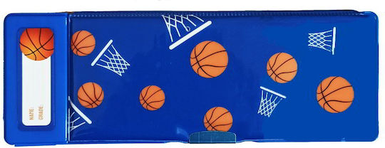 Yolo Retro Basketball Pencil Case Blue
