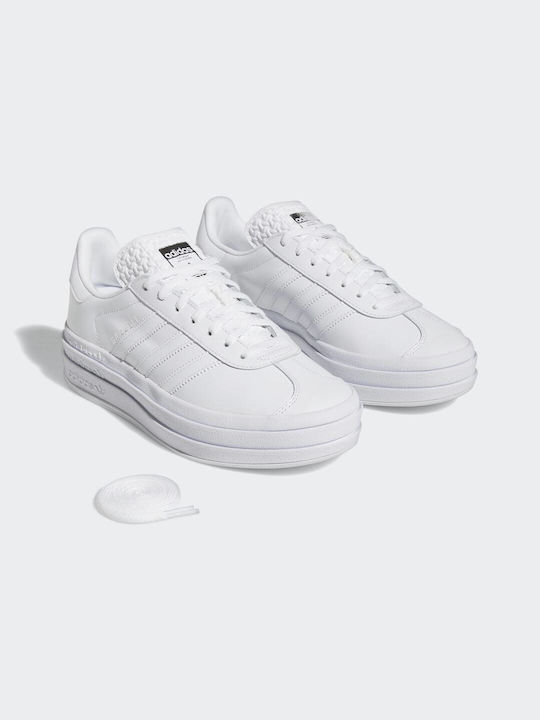 adidas Gazelle Flatforms Sneakers Cloud White