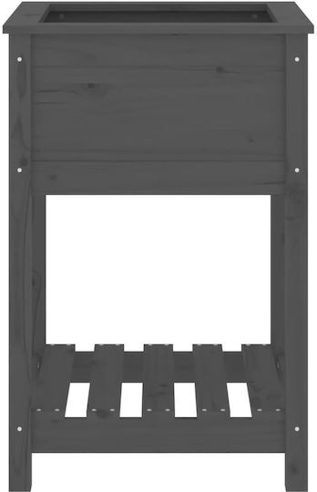 vidaXL Blumenkasten Hölzernes Gray 54x54x81cm.
