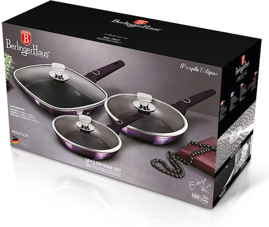 Berlinger Haus Pfannen-Set aus Aluminium Purple Eclipse Collection 6-tlg Berlinger Haus Pfannen-Set aus Aluminium Purple Eclipse Collection 6-tlg