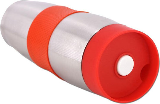 Ποτήρι Θερμός Ανοξείδωτο BPA Free 380ml Κόκκινο με Επιστόμιο