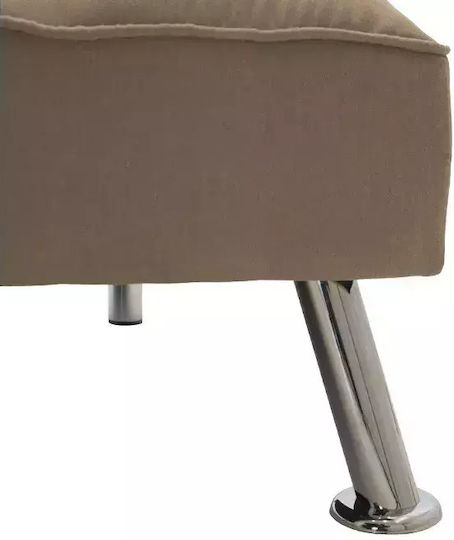 Rebel Τριθέσιος Καναπές Κρεβάτι Μπεζ-Καφέ 189x92x82εκ.