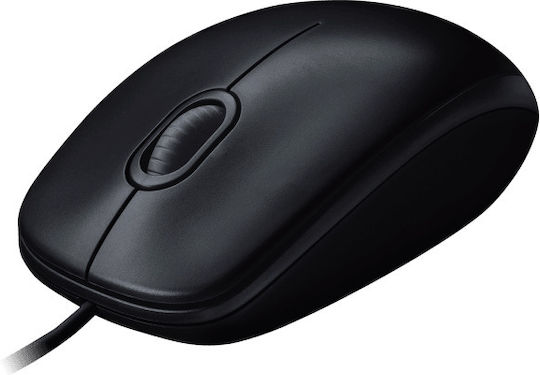 Logitech M100 Cu fir Mouse Negru