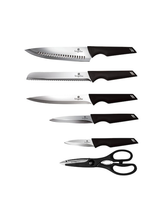 Berlinger Haus Black Silver Collection Knife Set with Base made of Stainless Steel BH-2796 7pcs