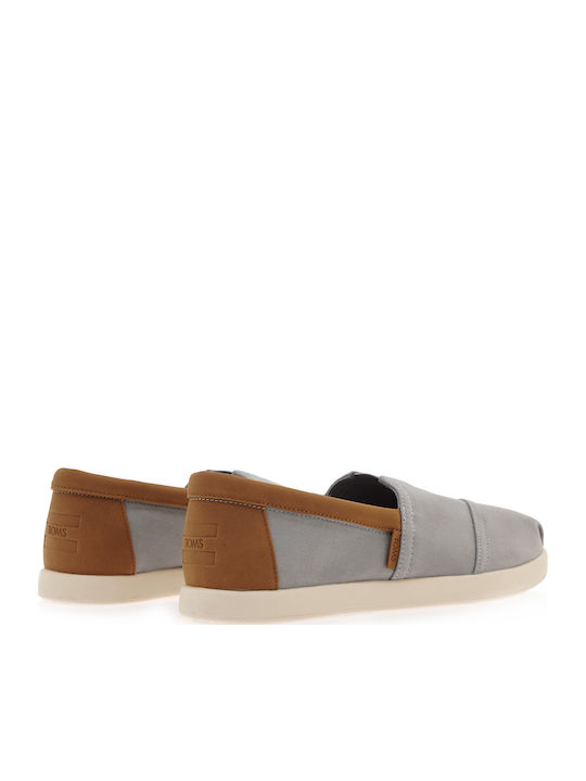 Alpfwd Espadrille Leather Men's Espadrilles in Gray Color