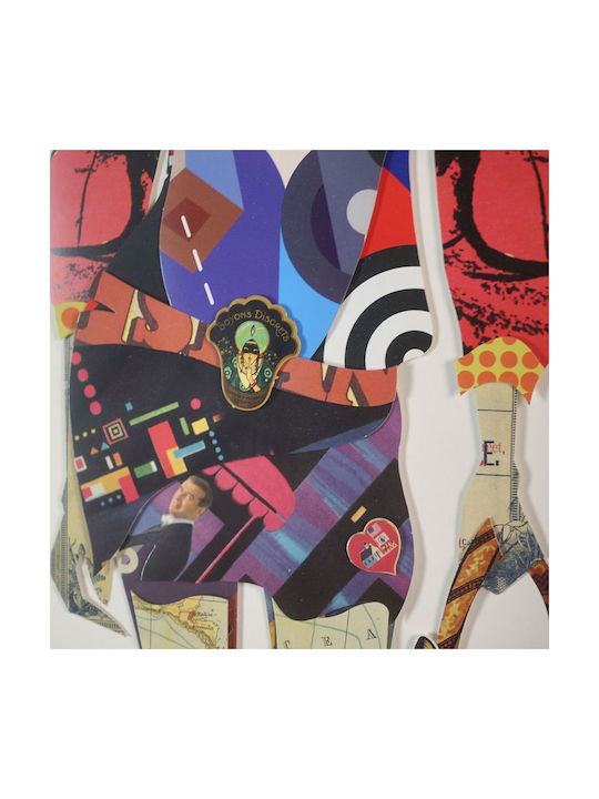 Supergreens Collage Woman With Bag Painting Wooden 50x100cm
