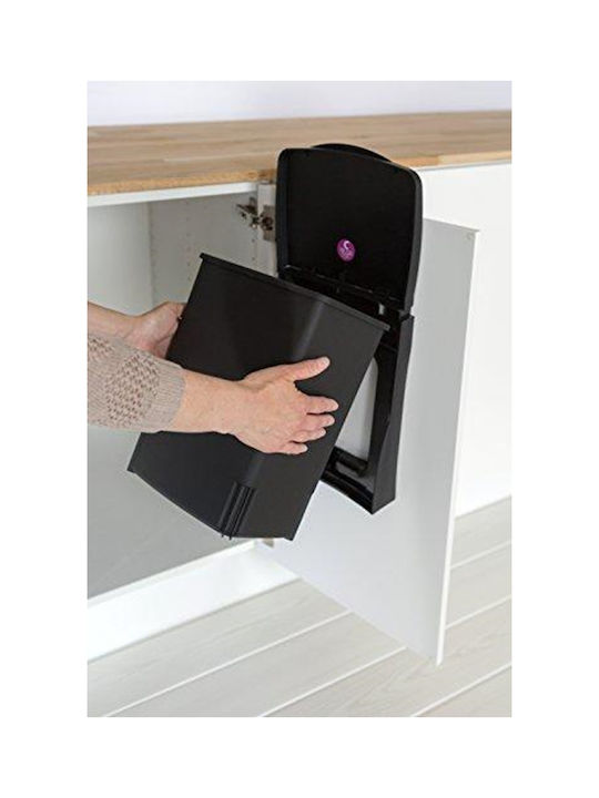 Brabantia Κάδος Απορριμμάτων Πλαστικός Μαύρος 10lt