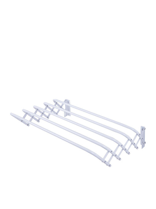 Eurogold Trio Folding Wall Clothes Drying Rack from Aluminum with Hanging Length 3m