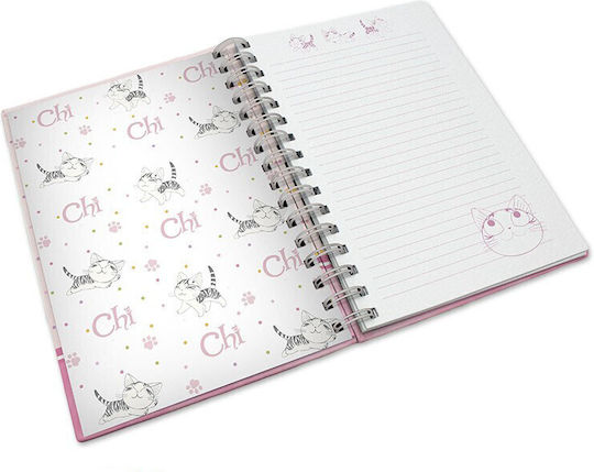 Abysse Chi`s Sweet Home Notizbuch 50 Blätter A5 Geregelt mit Gummiband Rosa