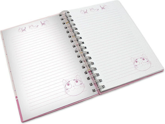 Abysse Chi`s Sweet Home Notizbuch 50 Blätter A5 Geregelt mit Gummiband Rosa