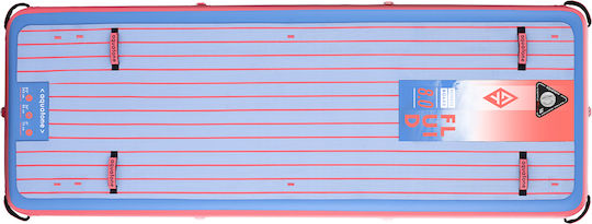 Aquatone Fluid Fitness Plattform 8’0″ aufblasbare Matratze für den Pool mit Griffen Rosa 243x86,36cm