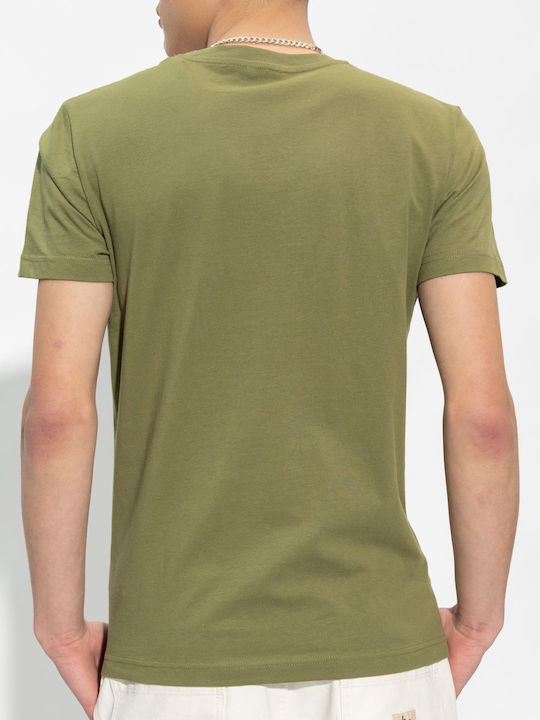 Diesel Herren T-Shirt Kurzarm Khaki