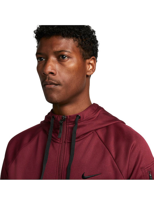 Dri-Fit Sweatshirt mit Kapuze Burgundisch