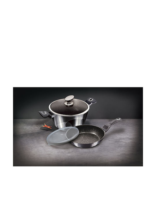 Berlinger Haus Cookware Set from Aluminum Carbon Pro with Non-stick Interior Coating 2 Pieces