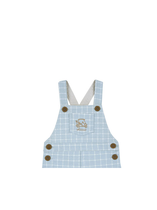 Chicco Baby Bodysuit Set Sleeveless with Pants Light Blue