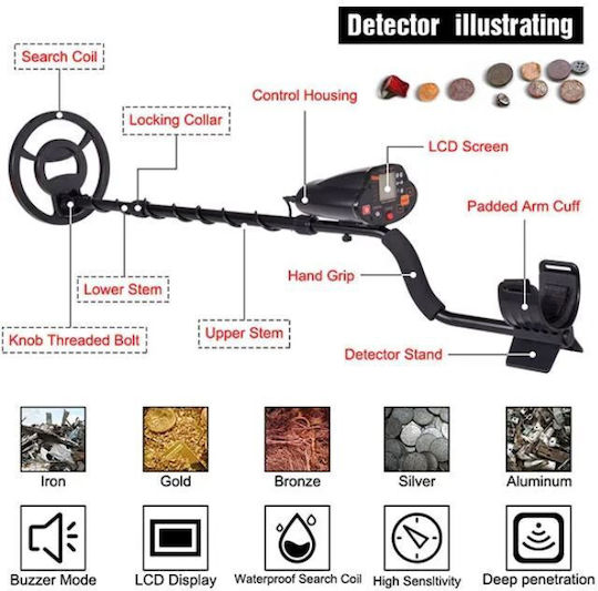 TianXun MD-5030 Detector de metale Deasupra solului