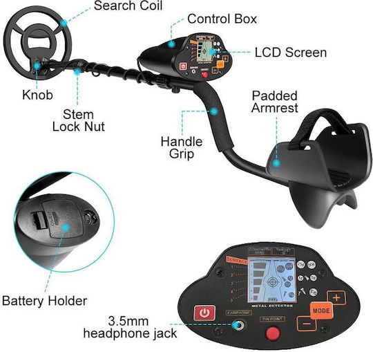 TianXun MD-5030 Detector de metale Deasupra solului