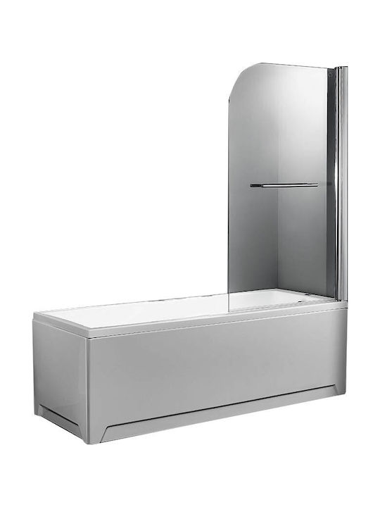 Axis XG Duschwand Badewanne mit Aufklappbar Tür 85x140cm Klarglas