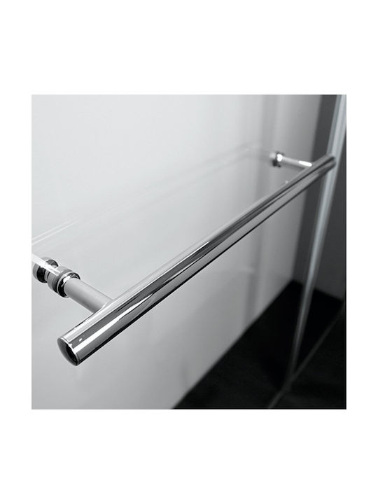 Axis XG Duschwand Badewanne mit Aufklappbar Tür 85x140cm Klarglas