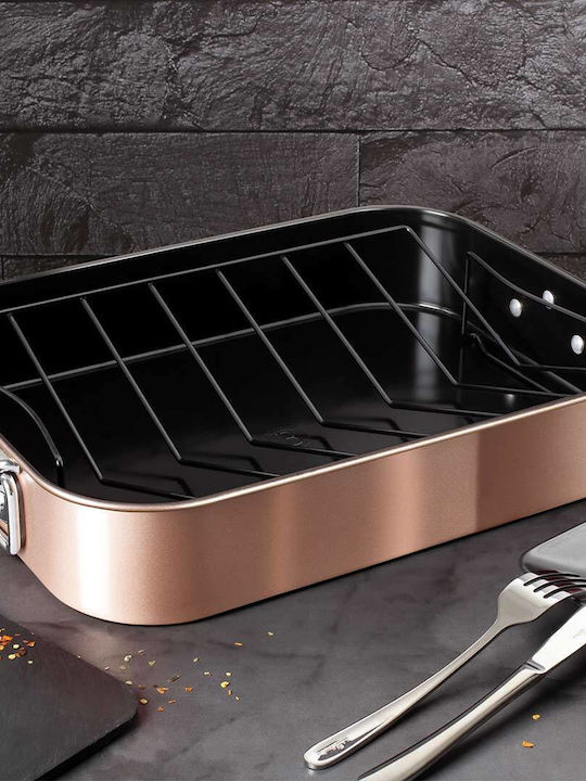 Berlinger Haus Metallic Line Aluminum Baking Pan with Non-Stick Coating Rose Gold Edition 41.5x32cm