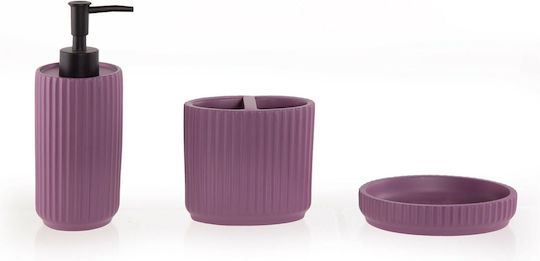 Nef-Nef Homeware Επιτραπέζια Σαπουνοθήκη Venice Μωβ