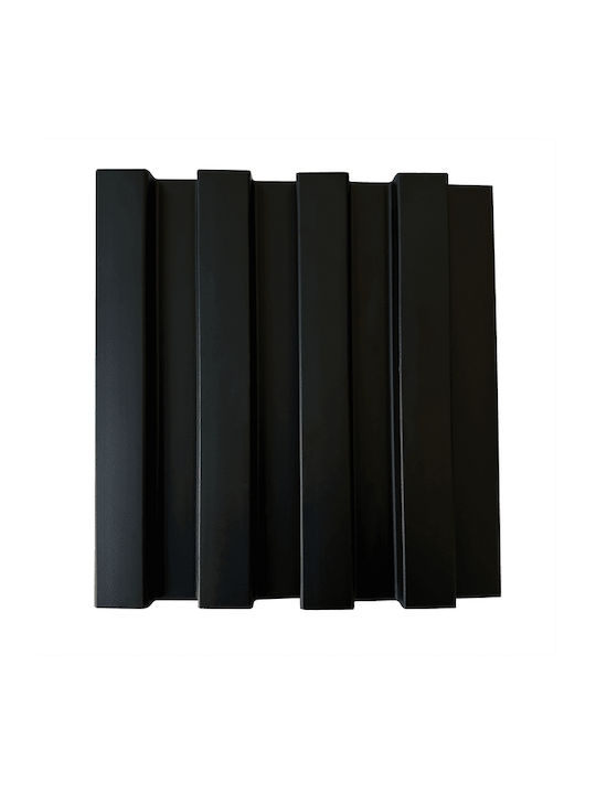 3D Πάνελ Τοίχου Αφρώδες Βιδωτό / με Κόλλα Residence 10 Black Μαύρο 290x12.2εκ.