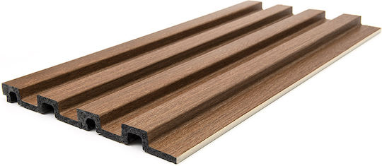 3D Wandpaneele Schaumstoff Verschraubt / mit Kleber Classic Oak Braun 290x12.2cm