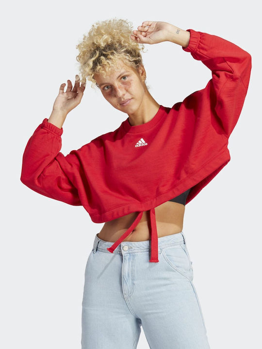 Dance Versatile Cropped Γυναικείο Φούτερ Κόκκινο