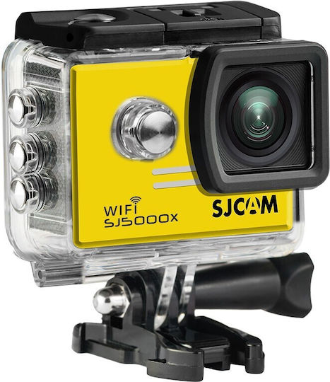 SJCAM SJ5000X 32GB Action Camera 4K Ultra HD Underwater (with Case) with Screen 2" and Wi-Fi Yellow