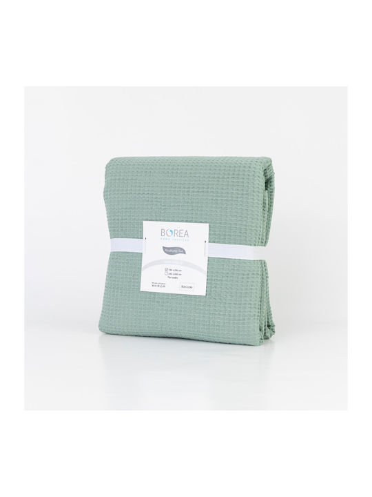 Borea Waffle Pique Blanket Double 230x260cm Verde