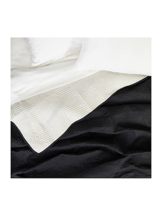 Borea Premium Coverlet Queen Size from Polyester Black 220x240cm