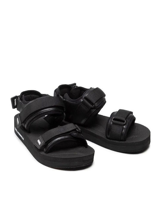 Karl Lagerfeld Leather Sandals Black