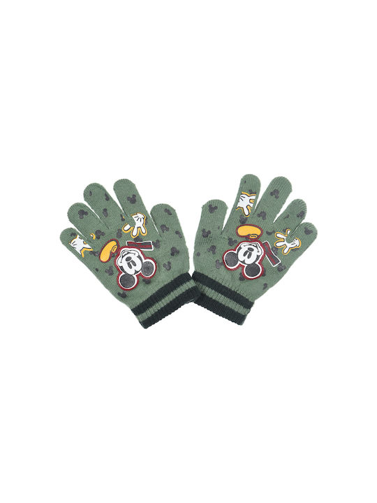 Gloves "Mickey Mouse" green (Green)